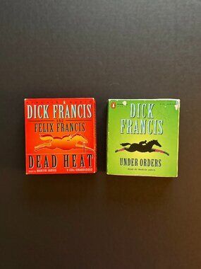 2 Books On CD – “Dead Heat”/”Under Orders” Dick Francis